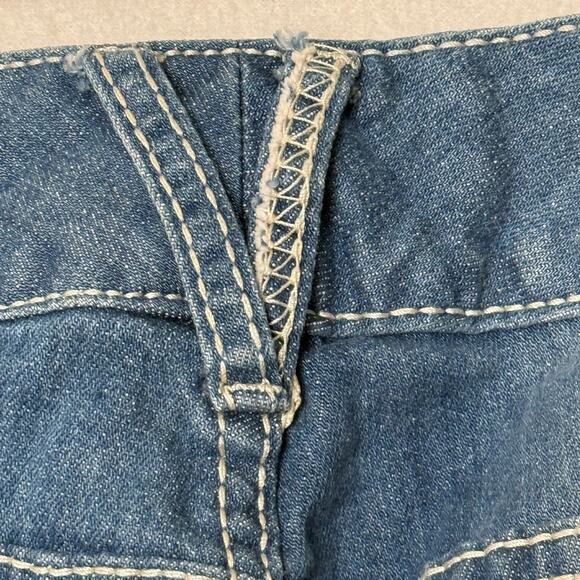 Ariya Bootcut Jeans Women Sz 13/14 Stretch Stitch Flap Distressed Western Grunge - Picture 15 of 16